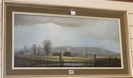 Michael Morris Chanctonbury Ring, Sussex 14 x 30in.